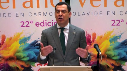 Moreno advierte de que Andalucía "no permitirá más agravios" y combatirá cualquier desigualdad