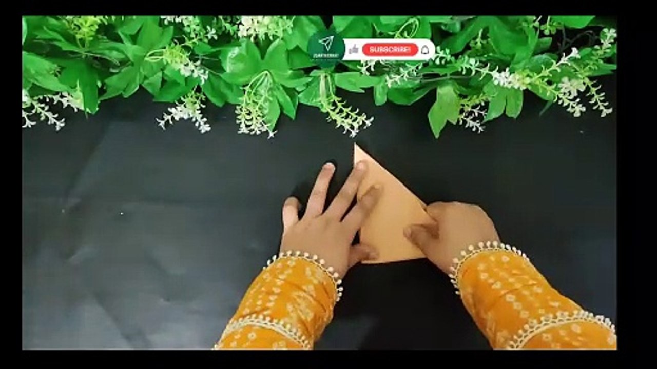 Paper Folding and Cutting Design Crafts ideas