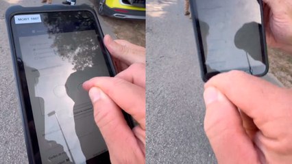 Madrid: Hombre se viraliza por firmar una multa de tránsito en España con dibujo inapropiado