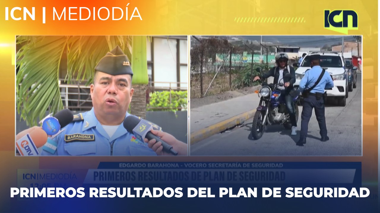Primeros resultados del plan de seguridad según Edgardo Barahona- Vocero Secretaría de Seguridad