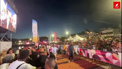 Simon Jean-Joseph, porteur de la flamme olympique en Martinique
