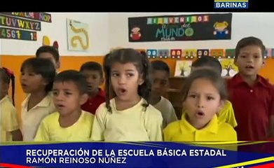 Pdte. Maduro entrega rehabilitada en su totalidad la E.B. Dr. Ramón Reinoso Núñez en el edo. Barinas
