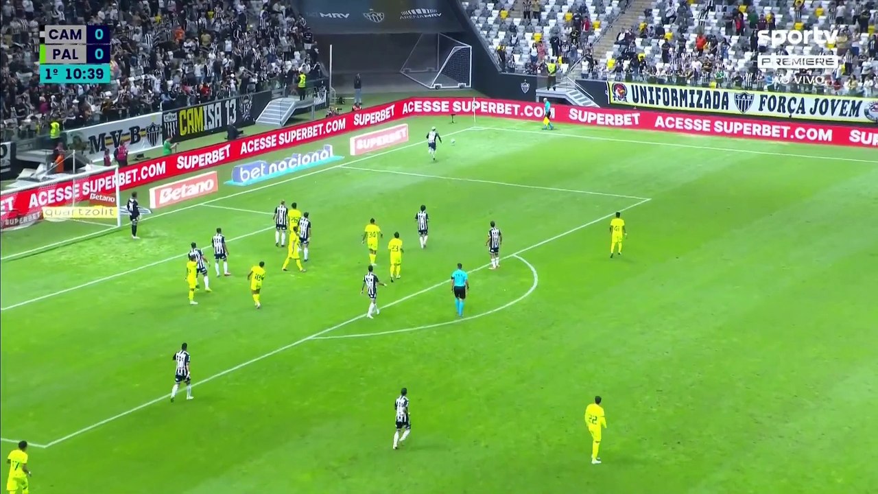 Atlético-MG x Palmeiras (Campeonato Brasileiro 2024 9ª rodada) 1° tempo