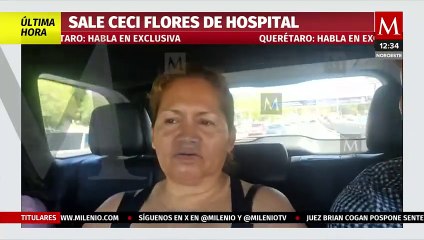 Ceci Flores habla en exclusiva tras ser dada de alta de hospital en Querétaro
