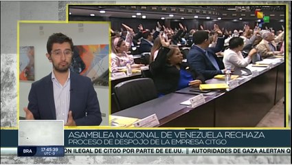 Asamblea Nacional de Venezuela en debate por despojo de petrolera CITGO