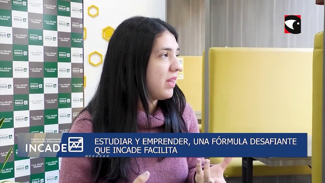 INCADE: experiencia de alumnos que emprenden y estudian; y convenio con Alimendar