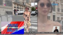 Heart Evangelista, rumampa suot ang banig-inspired dress sa Paris Fashion Week | Unang Balita