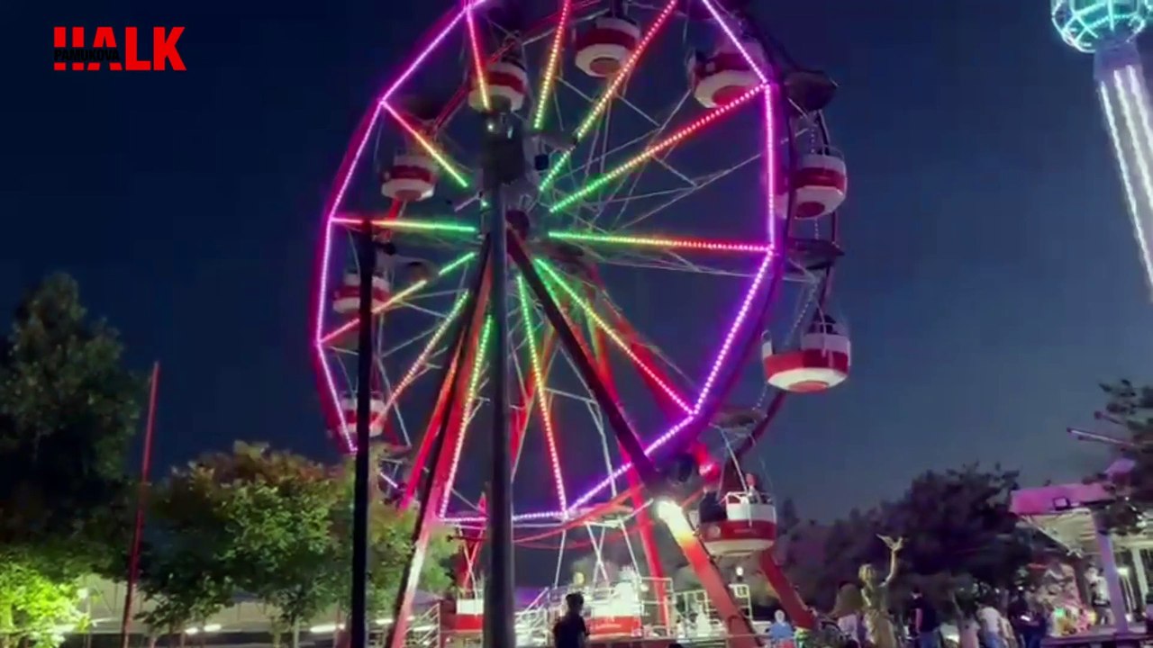 Pamukovalı Lunapark işletmecisi Feyzioğlu Çorlulara unutulmaz bir bayram yaşatıyor