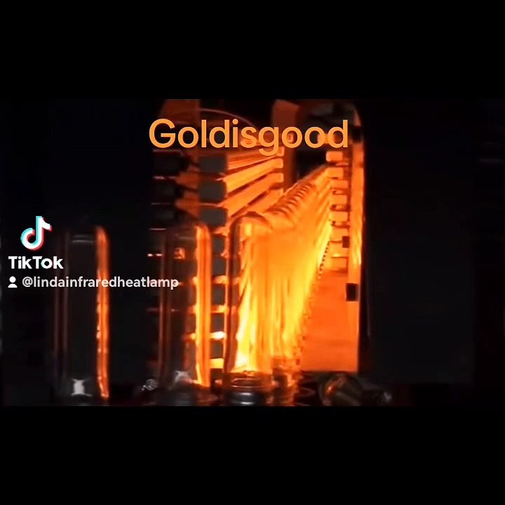 Infrared heating lamps for bottle blowing machines，220v 2000w half white infrared heat lamp