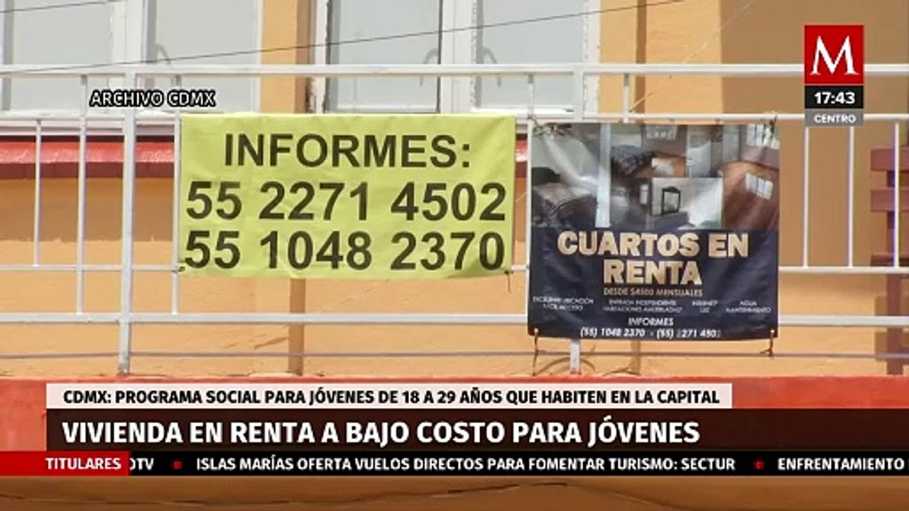 Gobierno de CdMx lanzará programa de vivienda para jóvenes trabajadores y estudiantes