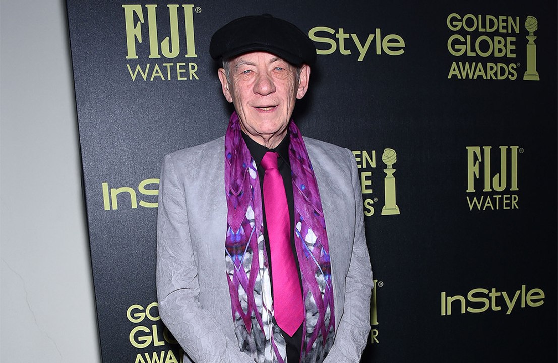 Sir Ian McKellen is 'looking forward to returning to work' after he was rushed to hospital on Monday