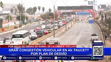 ¡Atención conductores! Este es el plan de desvío en avenida Faucett por obras de la Línea 4 del Metro