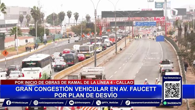 ¡Atención conductores! Este es el plan de desvío en avenida Faucett por obras de la Línea 4 del Metro