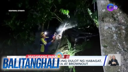 Masamang panahong dulot ng Habagat, nagresulta sa baha at brownout | Balitanghali