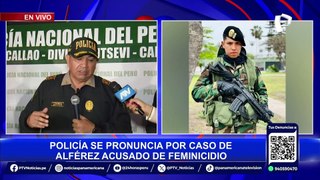 PNP se pronuncia por caso de alférez acusado de asesinar a su expareja en Ventanilla