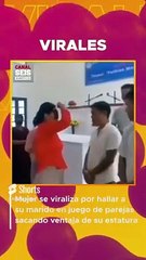 Mujer se viraliza por hallar a su marido en juego de parejas sacando ventaja de su estatura