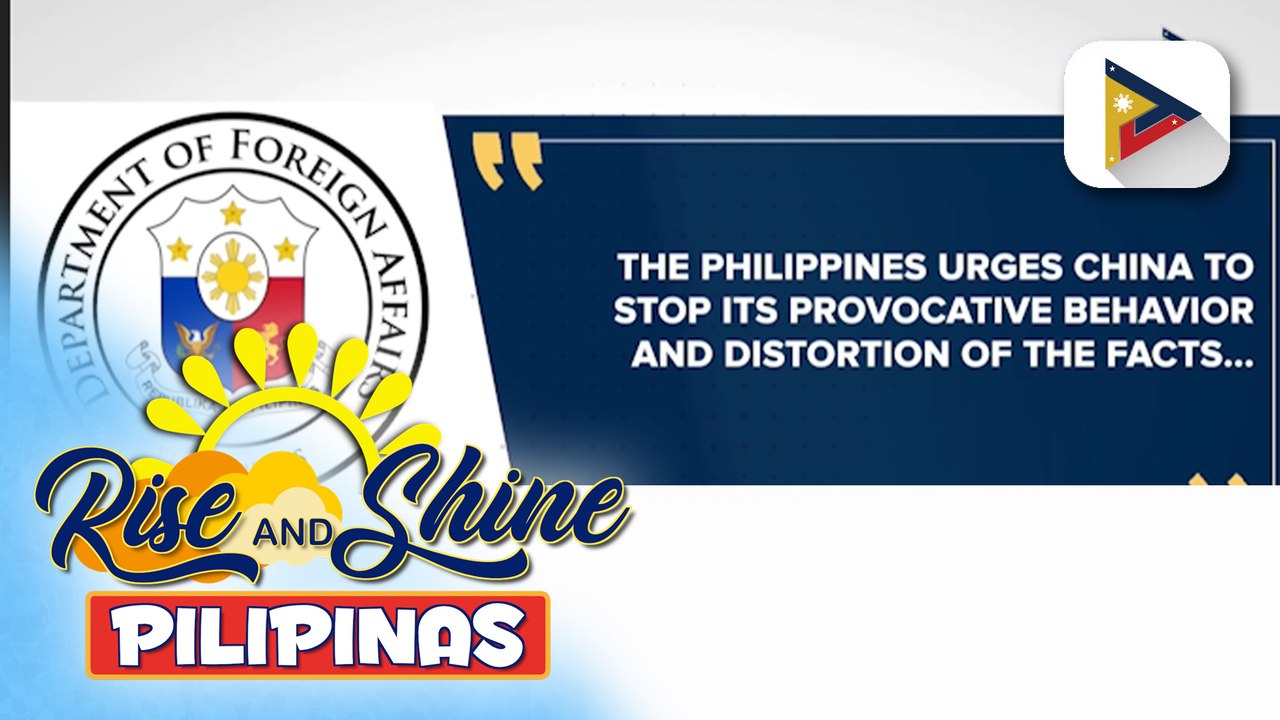 China, hinimok na tigilan na ang mga agresibong pagkilos at maging sinsero sa pakikipagdiyalogo