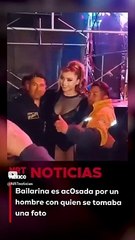 La bailarina Camila Hidalgo fue ac0sada por un hombre con quien se tomaba una fotografía