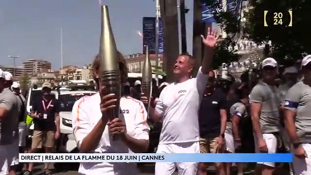 Surprise : une star américaine a porté le relais de la flamme olympique à Cannes !