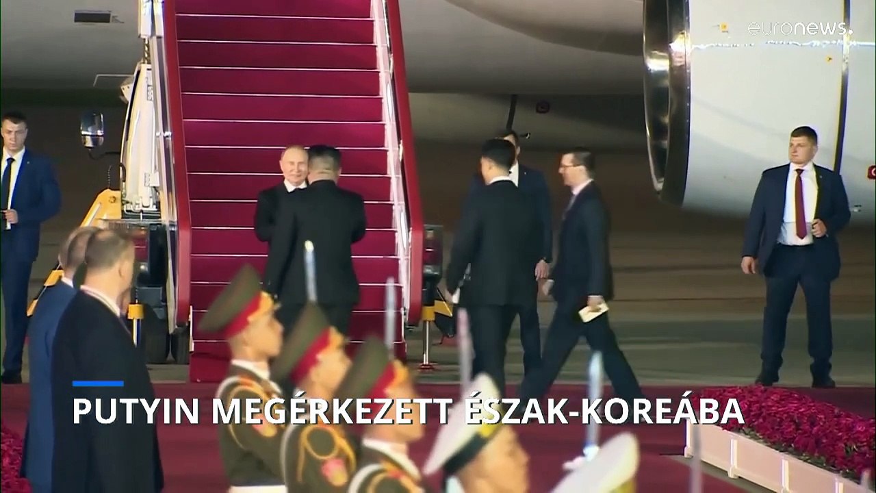 24 éves kihagyás után Vlagyimir Putyin megérkezett Észak-Koreába