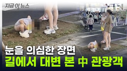 '남의 나라서 뭐하는 거냐'...제주 길거리에서 대변 본 중국인 [지금이뉴스] / YTN