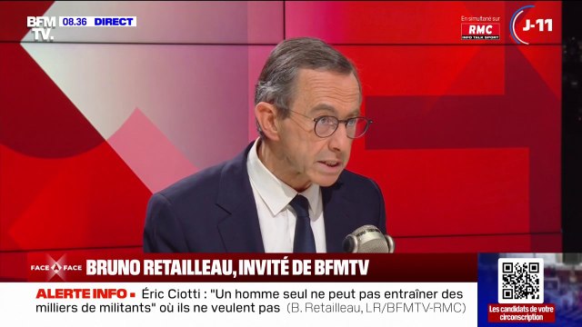 Bruno Retailleau: On ne s'allie pas avec le Rassemblement National, on se soumet