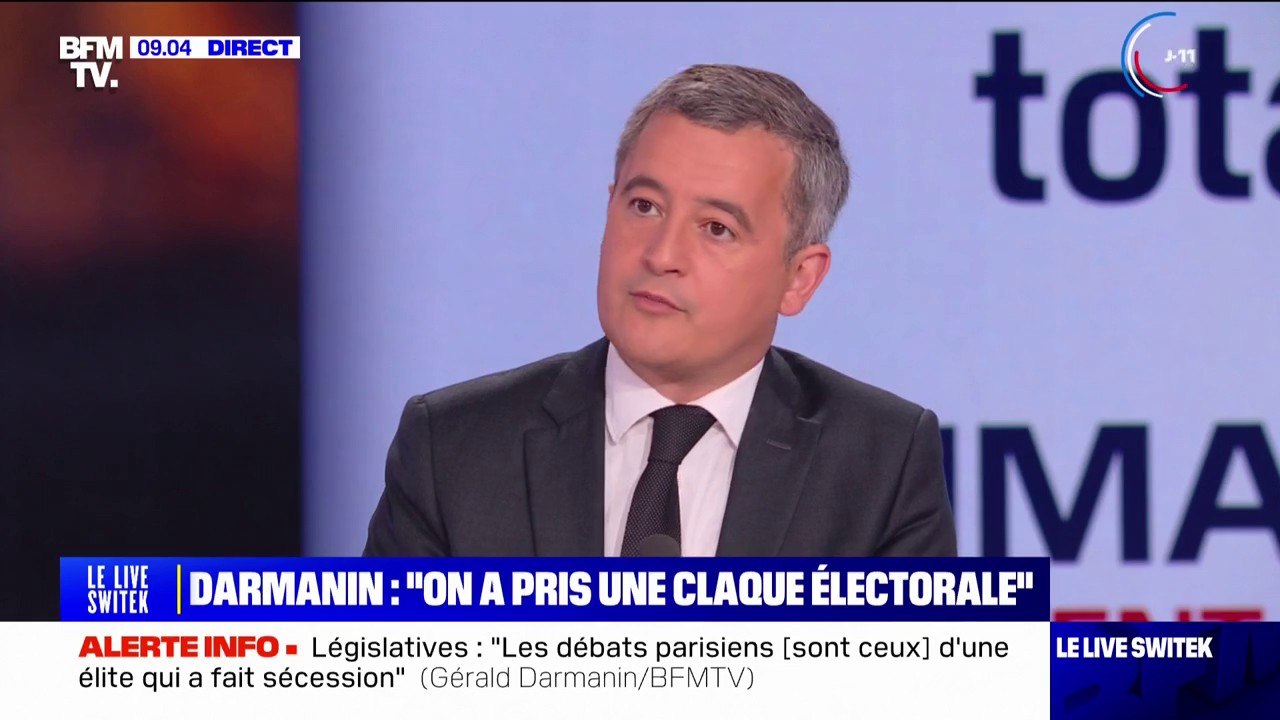 RN: Jordan Bardella "n'est pas prêt pour le pouvoir", estime Gérald Darmanin