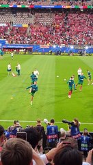 CRISTIANO RONALDO qui est entre à l'échauffement complètement fou