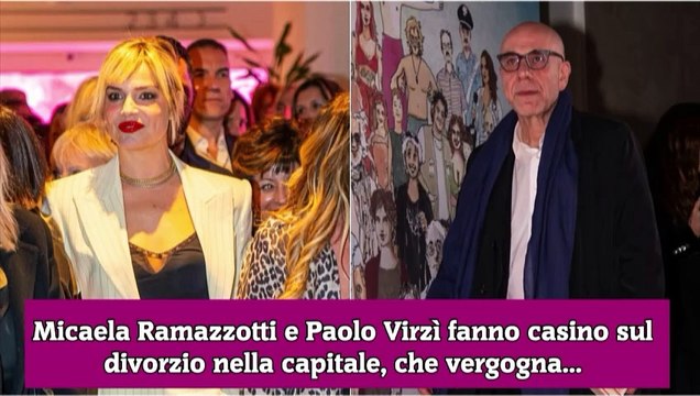 Micaela Ramazzotti e Paolo Virzì fanno casino sul divorzio nella capitale, che vergogna...