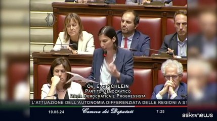 Autonomia, Schlein: disegno antistorico e ingiusto approvato di notte