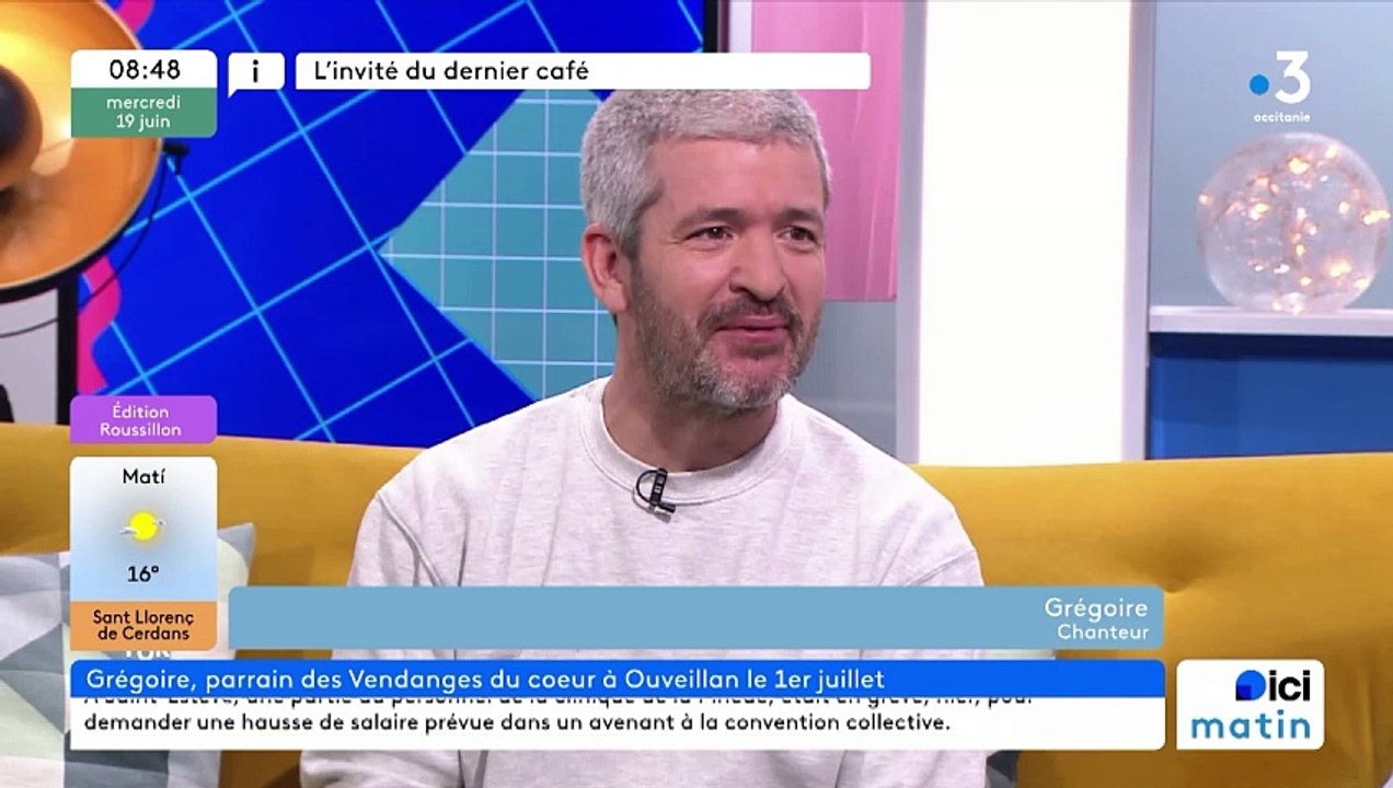 Grégoire parrain des Vendanges du Cœur 2024