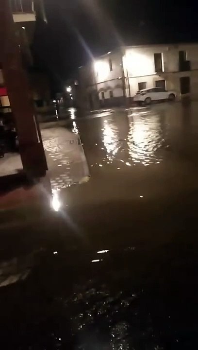 Inundación en Cantimpalos por una corbeta