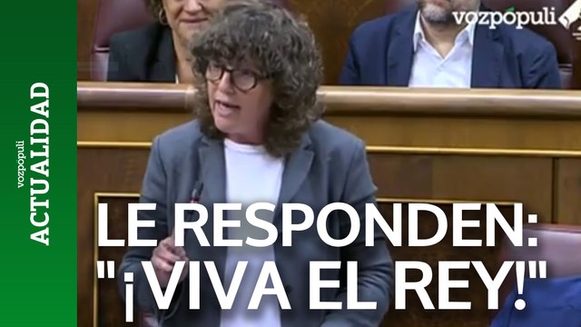 Una diputada de ERC dice que Fuera los Borbones y le responden entre gritos de ¡Viva el Rey!