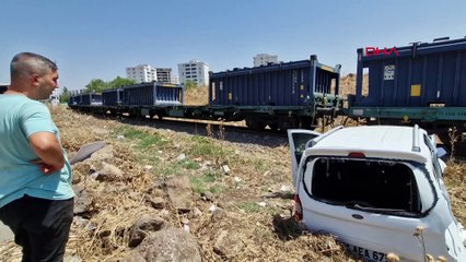 Diyarbakır'da facia! Yük treni ile otomobil çarpıştı