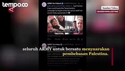 Fans BTS di X atau Twitter Kampanye Para Army Dukung Pembebasan Palestina