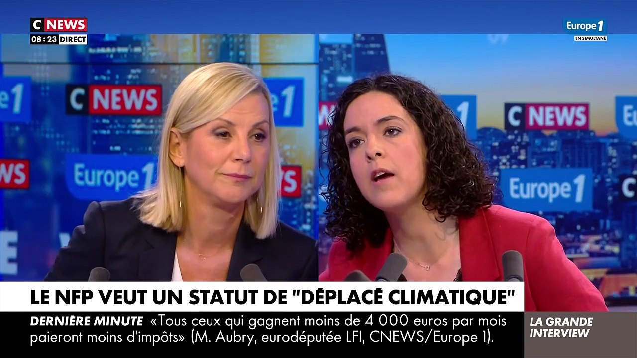 Tensions entre Manon Aubry et Laurence Ferrari sur CNEWS : “C’est ça votre humanité ?”