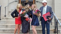 Sailor Returns From Navy To Photobomb Sister's Graduation Photo