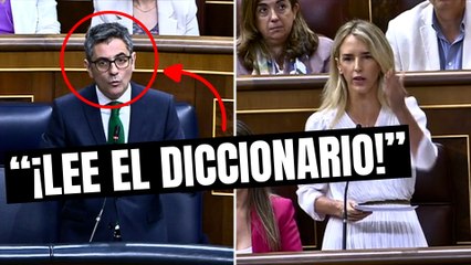 Cayetana (PP) saca la cara por Felipe VI y ridiculiza a Bolaños: “¡Lee el diccionario!”