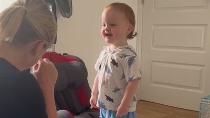 Little boy's excursion into the world of make-believe linguistics