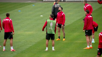 Albania train looking to take advantage of Croatia hammered by Spain in opener