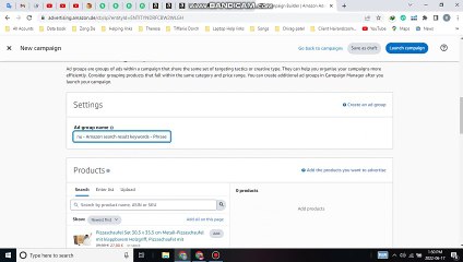 Campaign 2 Amazon PPC Pharase match type