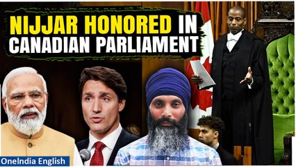 Télécharger la video: Hardeep Singh Nijjar Controversy: Canada Honors Khalistani Leader with Moment of Silence| Watch Now