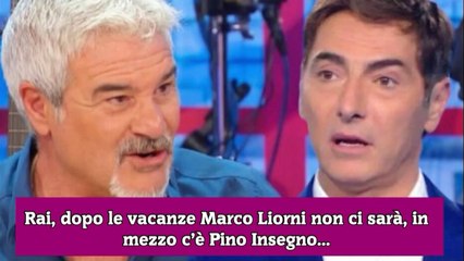 Rai, dopo le vacanze Marco Liorni non ci sarà, in mezzo c’è Pino Insegno...