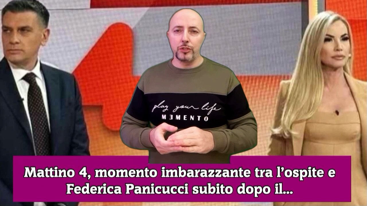 Mattino 4, momento imbarazzante tra l’ospite e Federica Panicucci subito dopo il...