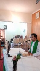 Reverend Father Kashif Jameel entering Catholic Church Attock Kent