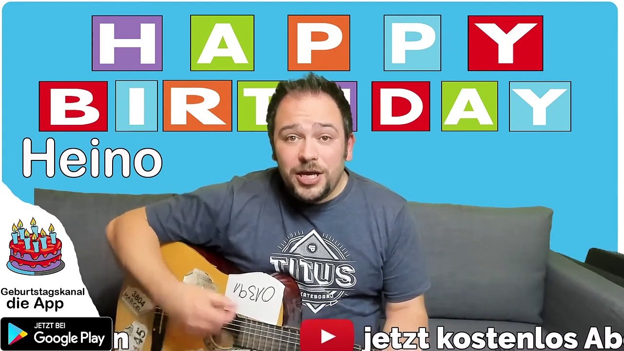 Happy Birthday, Heino! Geburtstagsgrüße an Heino