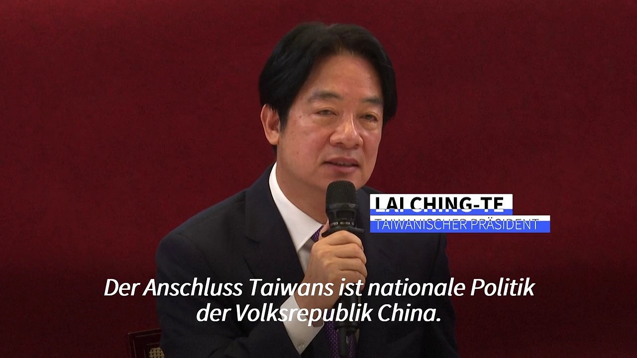 Taiwans Präsident will sich chinesischem Druck 'nicht beugen'