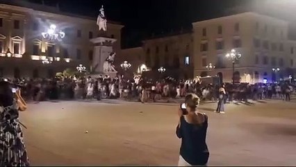 A Sassari il tradizionale giro di corsa benaugurante in piazza d'Italia