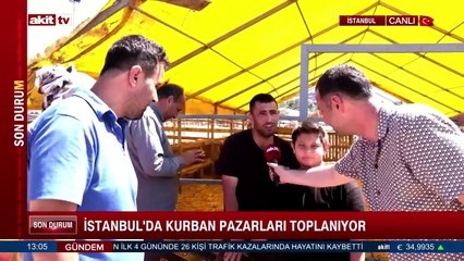 Kurban pazarında son kurbanlıklar satılıyor