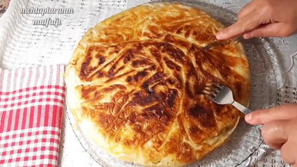 su böreği sandığı TAVADA börek tarifi